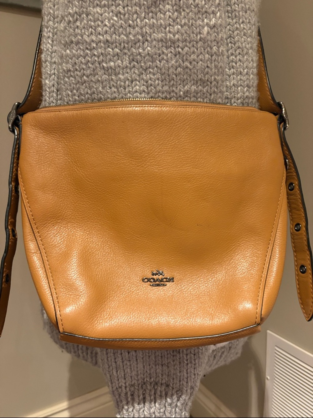 Coach Caramel/Tan Leather Crossbody Bag